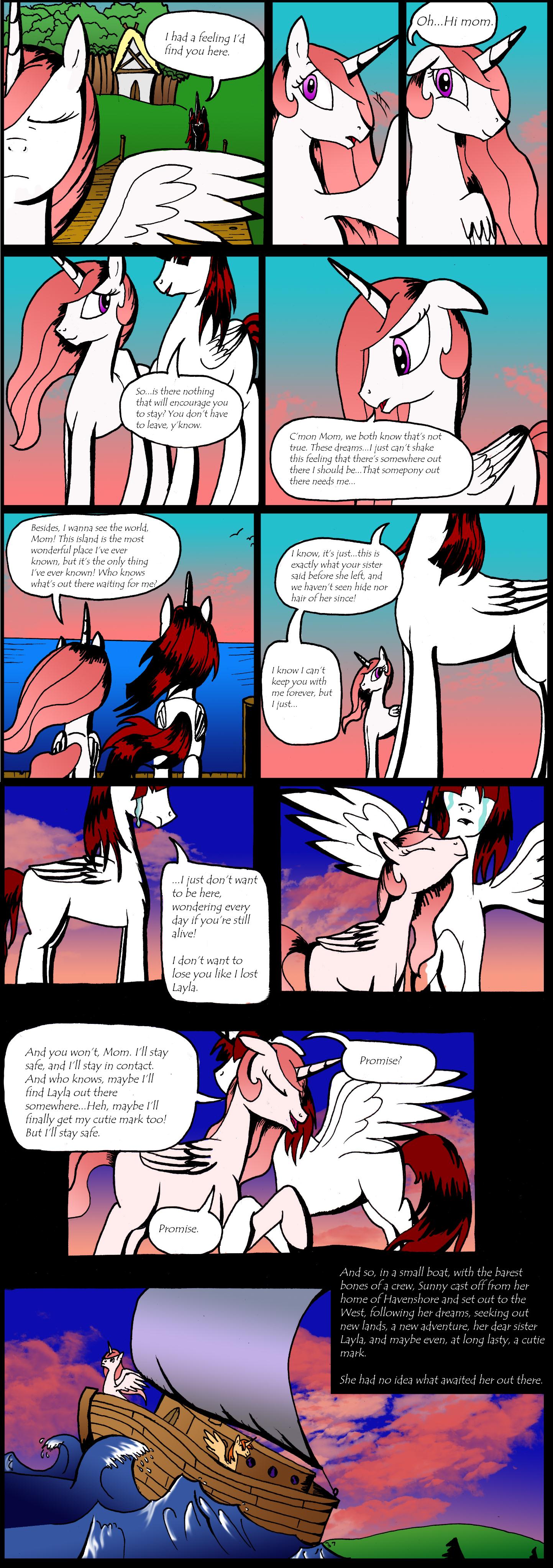 Advent of the Alicorns Part 1 page 2 - Departure