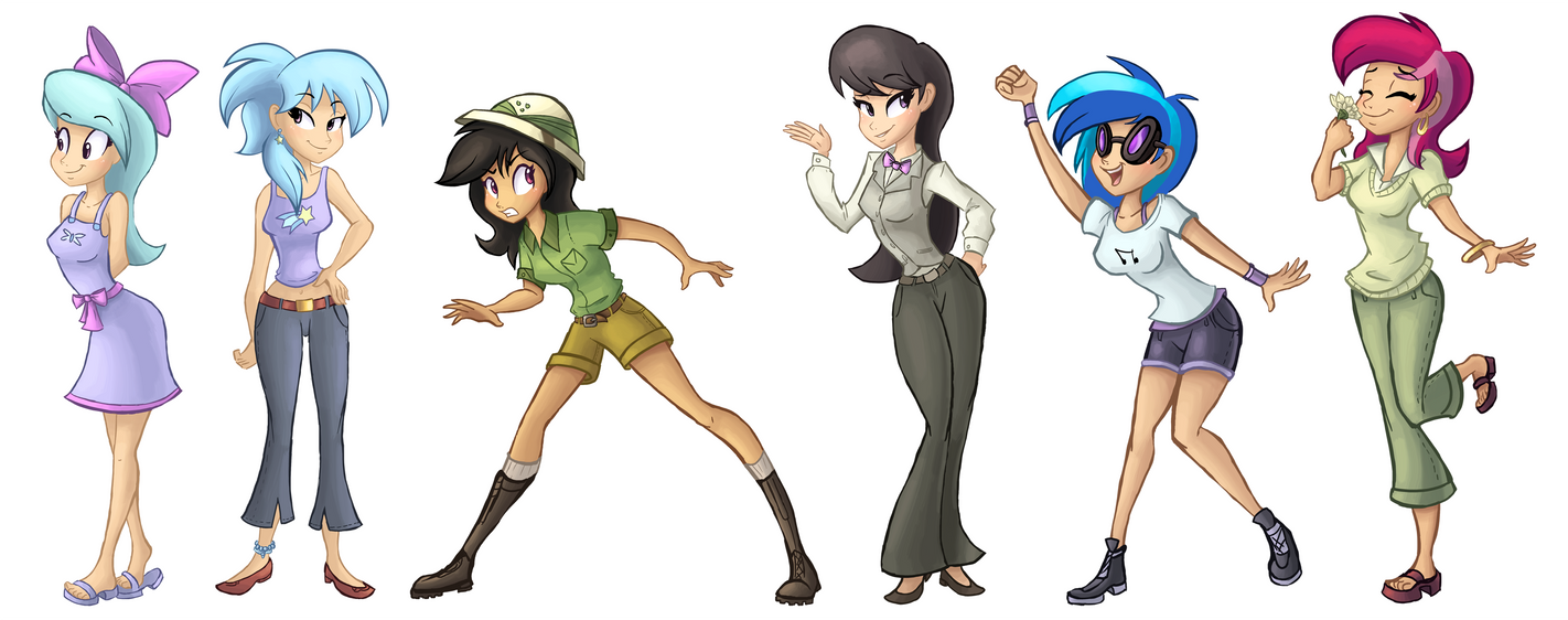 BG Ponies Lineup 1 by Ric-M