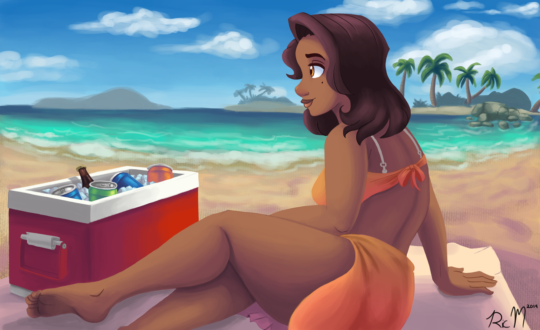 Keila Beach Pinup