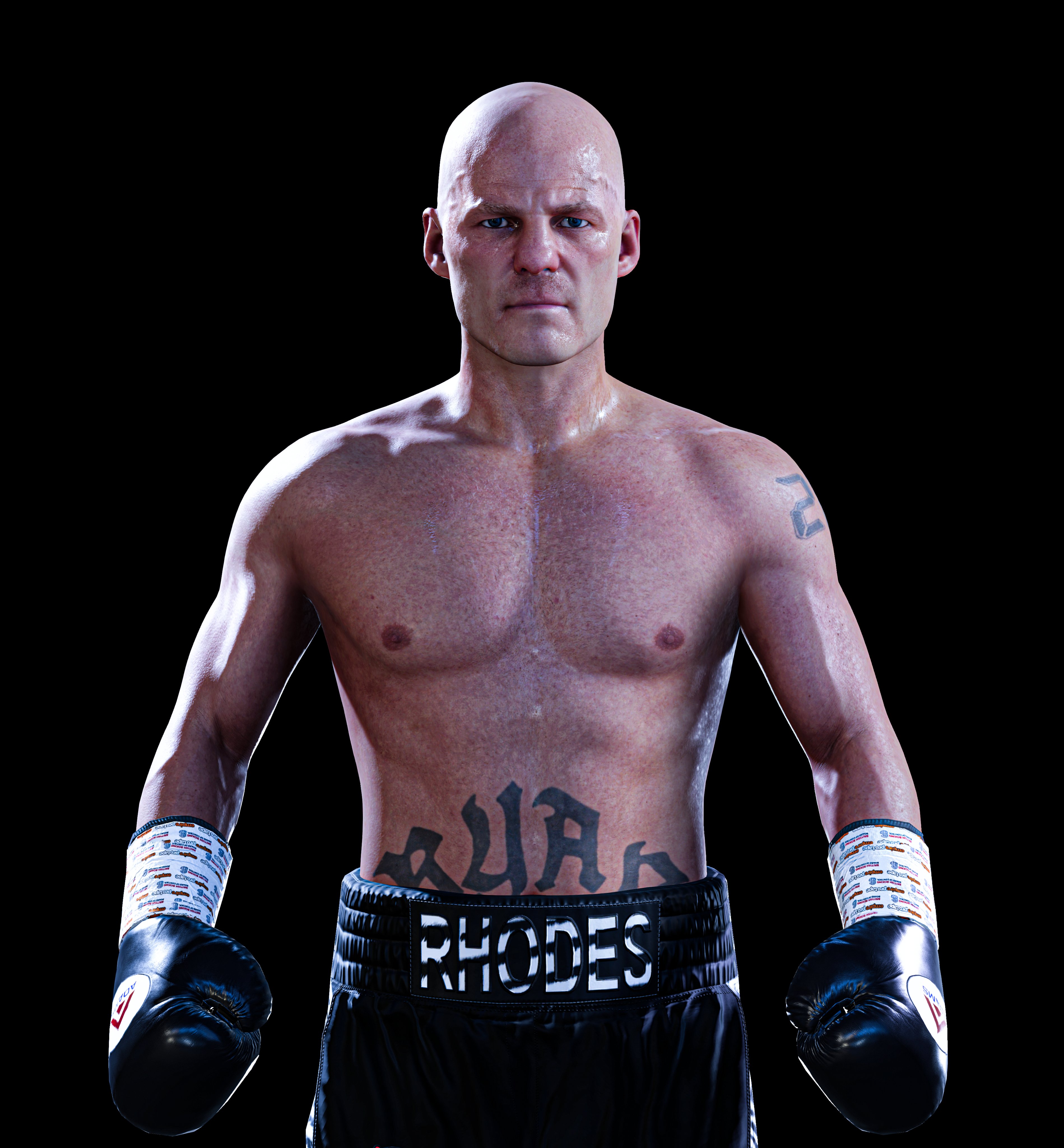 Ryan Rhodes in Undisputed Boxing Game by BrandonMerideth on DeviantArt