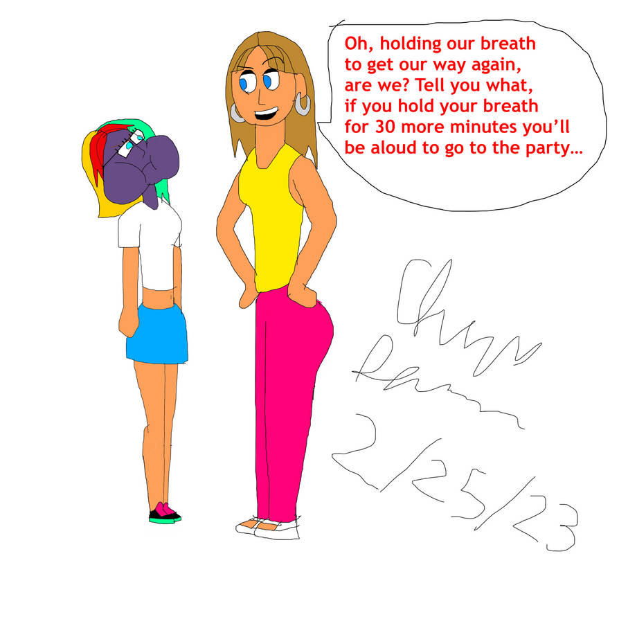 Tantrum Deviantart Jenny throws breath holding tantrum by rockonAngelDude on DeviantArt