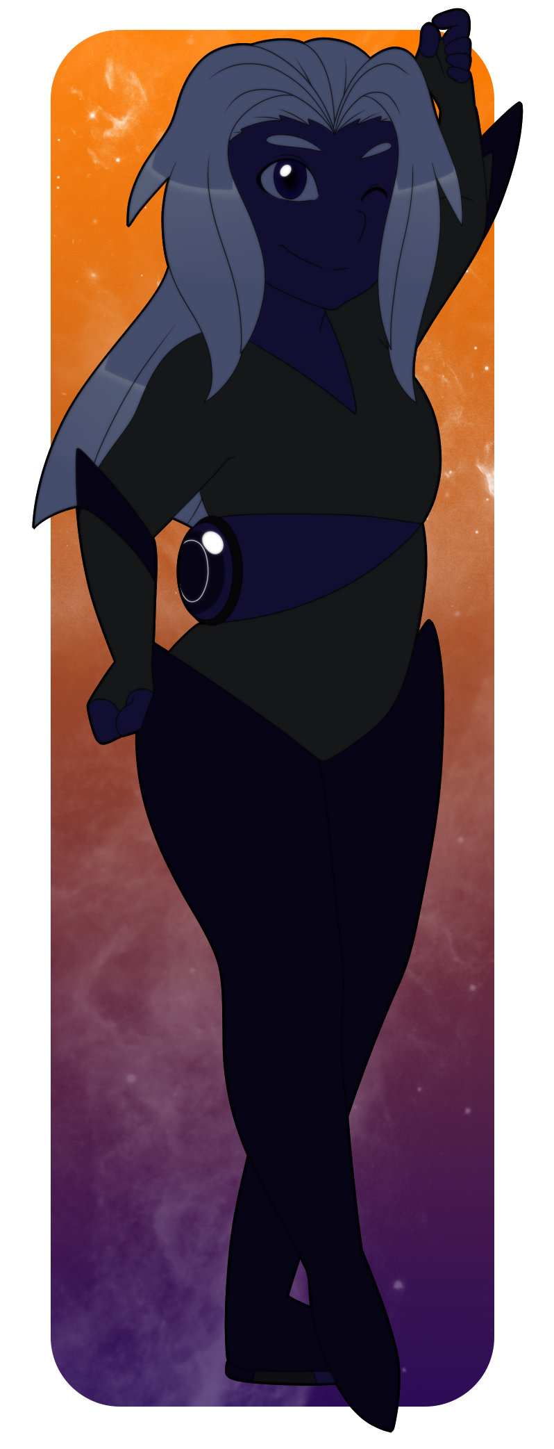 [Point Commission] Blue Obsidian