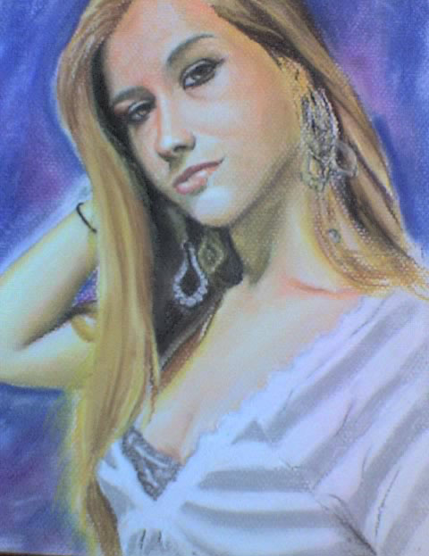 portrait in soft pastel