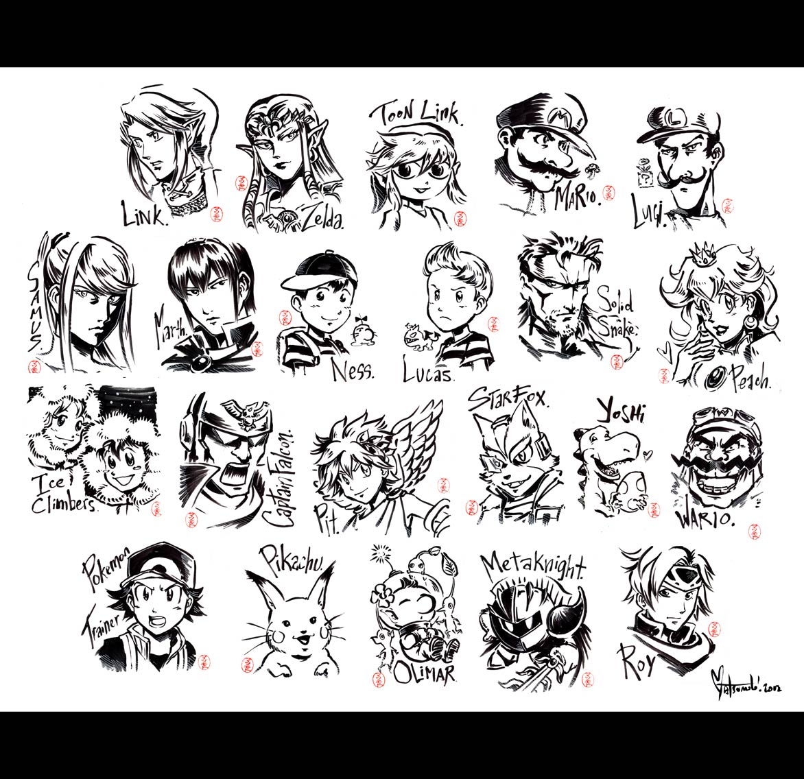 Super Smash Brothers Brush Art 2