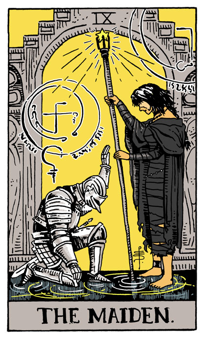 Maiden in Black tarot