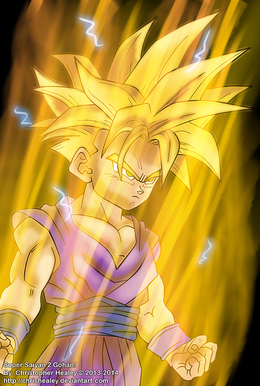 Super Saiyan 2 Gohan Charging