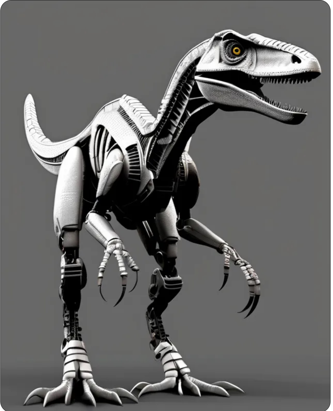 Robot Raptor request 2 by Mermanwatch on DeviantArt