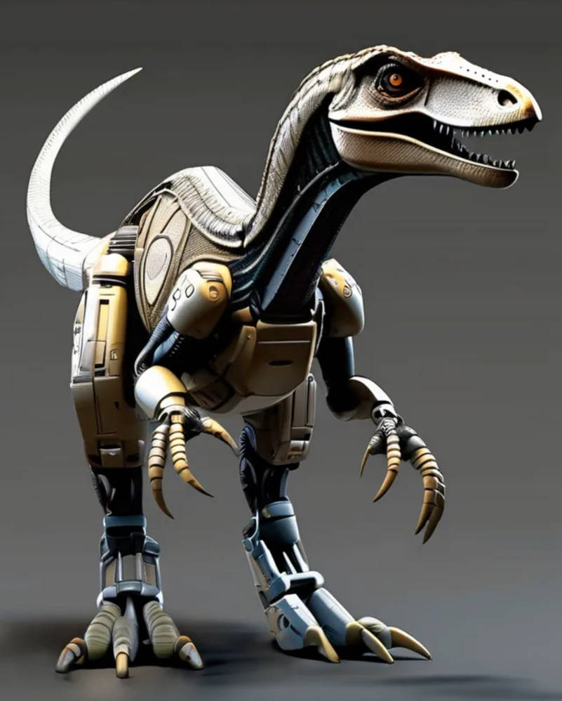 Robot raptor request 1 by Mermanwatch on DeviantArt