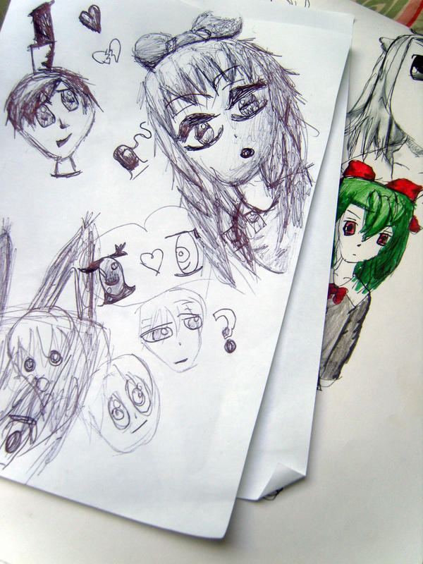 Random Anime Raspberry Random Anime Doodles by DashboardDoll on DeviantArt