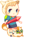 Pixel:Fionna and Cake