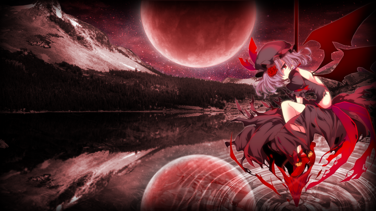 Remilia Blood Moon Wallpaper by MythicxGamer on DeviantArt