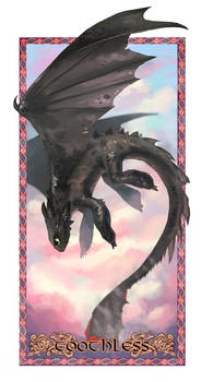 Toothless in Pastel