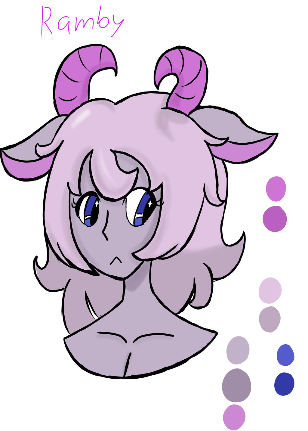 Ramby reference sheet redesign by shirofluff on DeviantArt