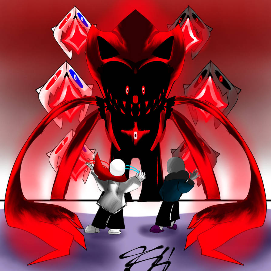 Fatal error vs fatal error sans and vhs sans by tophat404arts on DeviantArt