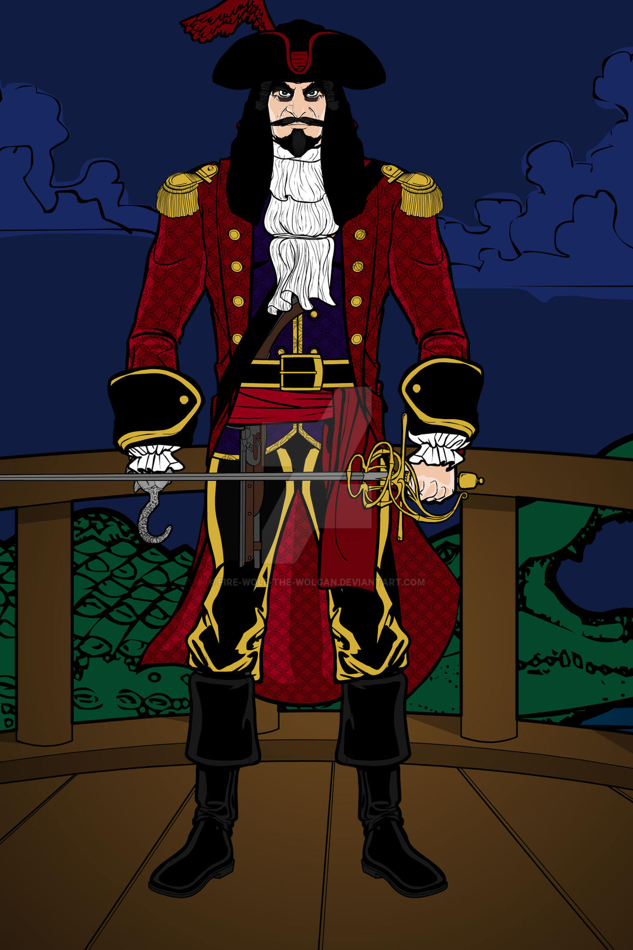 Heromachine Deviantart Heromachine: Captain Hook by Fire-Wolf-The-Wolgan on DeviantArt