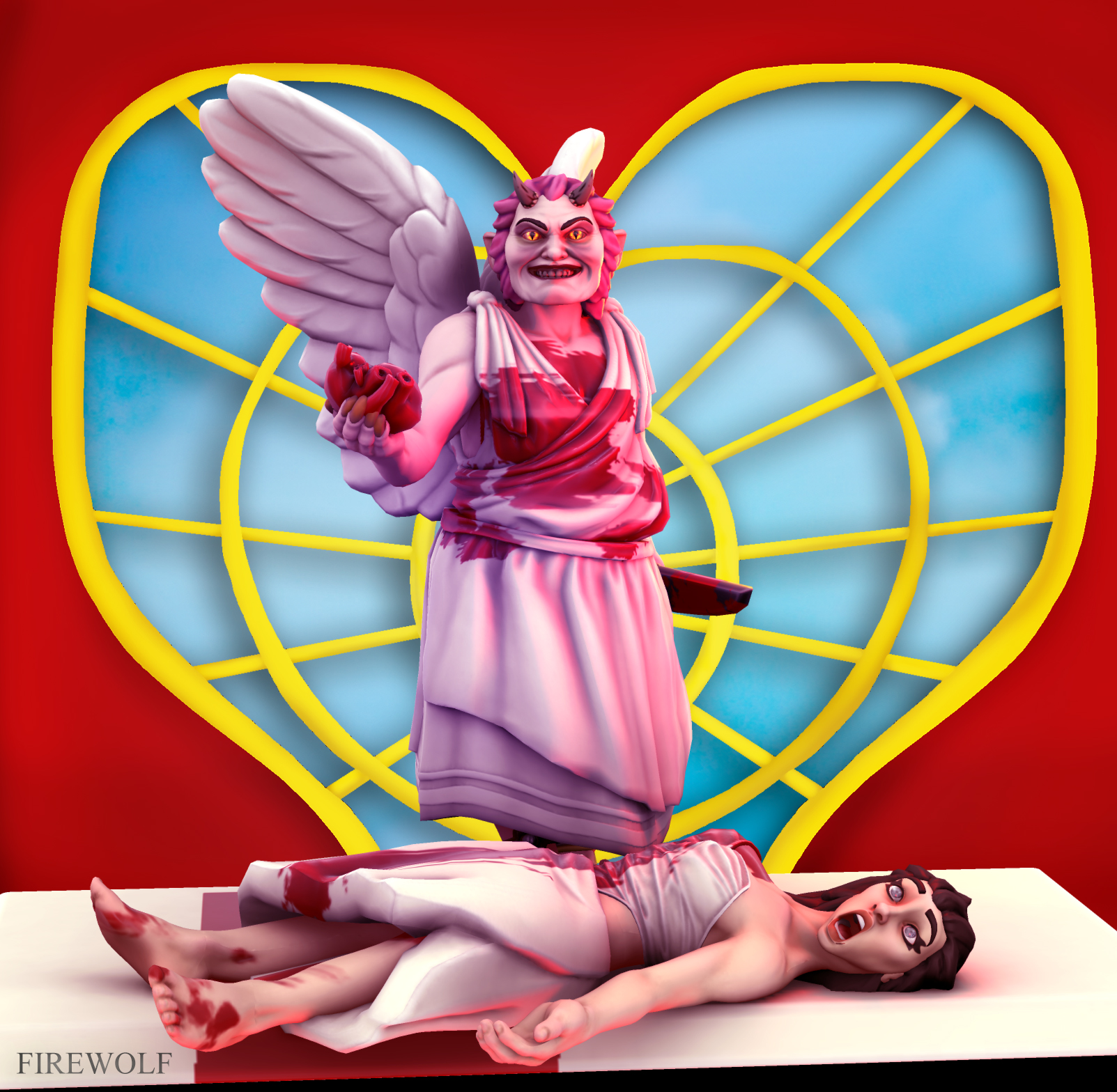 Cupid Fire Hero Forge Holidayz In Hell Cupid by Fire-Wolf-The-Wolgan on DeviantArt
