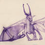 Violet ballpoint pen