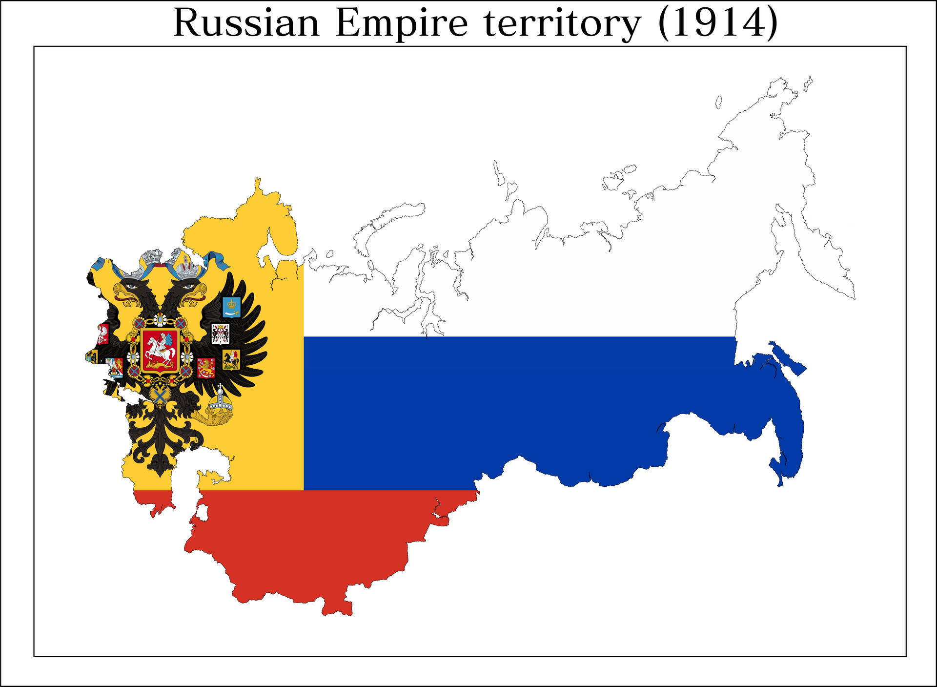 Russian Empire WW1 Map