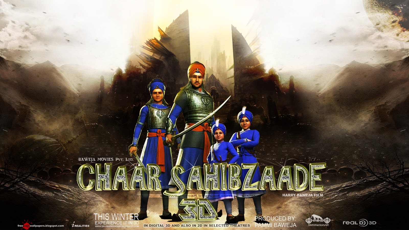 Chaar Sahibzaade 3D by SikhWarriorsArt by freehqwallpapers on DeviantArt