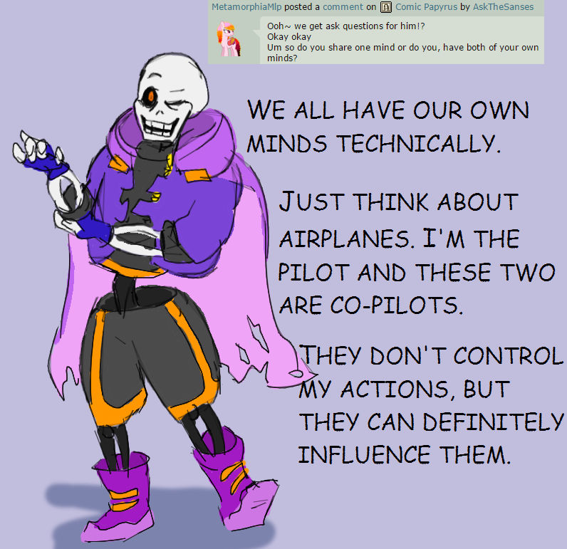 Ask Comic Papyrus 1 by AskTheSanses on DeviantArt