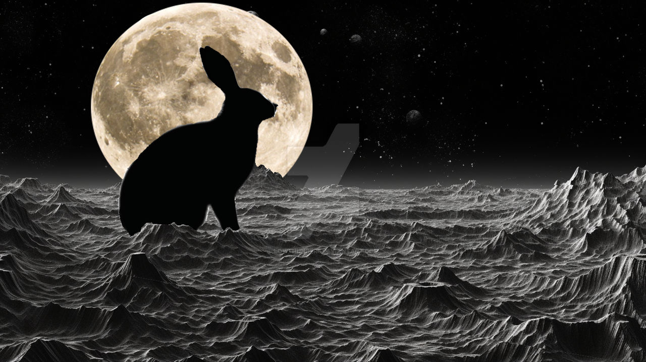 Moon Rabbit On The Moon by LowThunders on DeviantArt