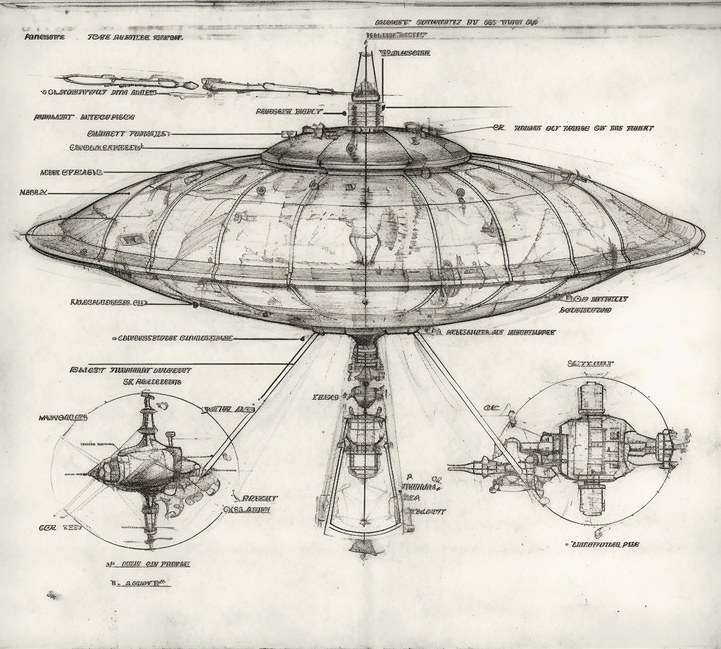 Flying Machine Design Drawing 007 by LowThunders on DeviantArt