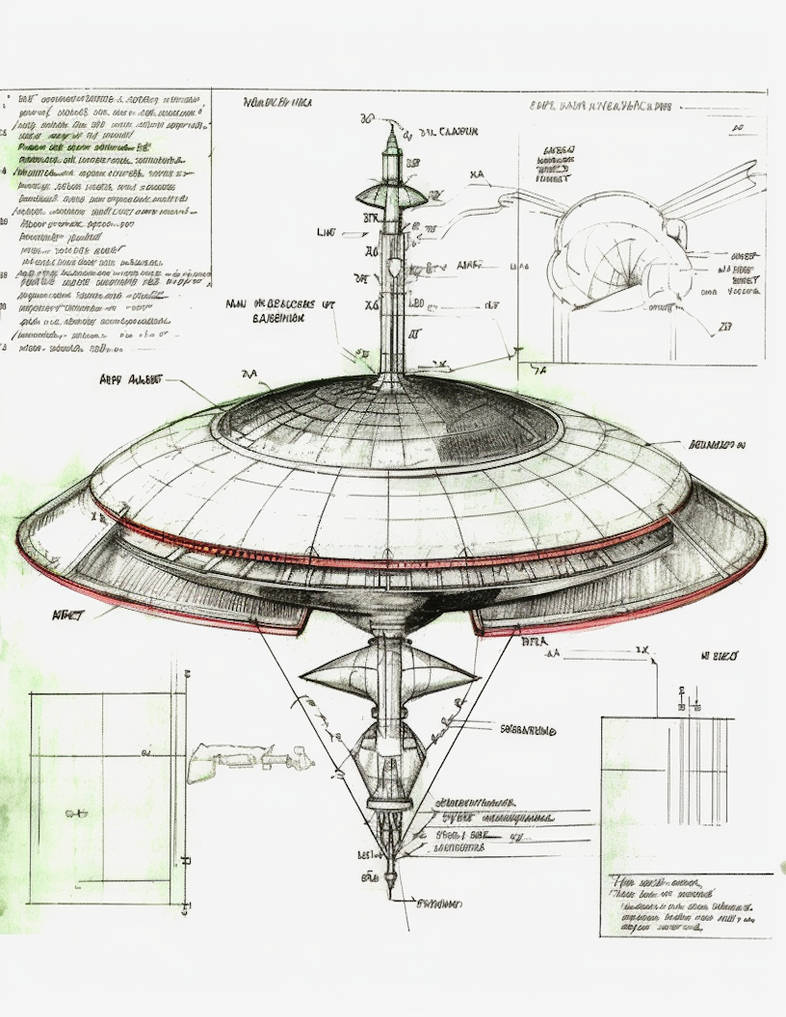 Flying Machine Design Drawing 008 by LowThunders on DeviantArt