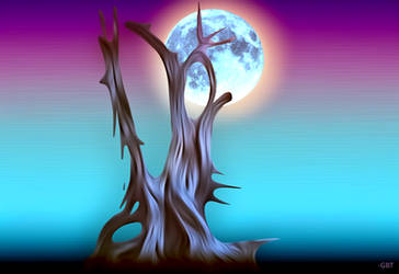 Scraggle Tree N' Blue Moon 111