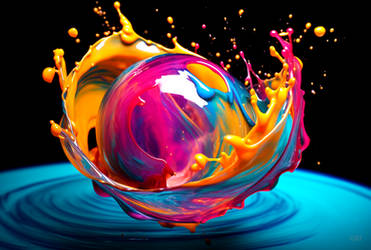 Drips Splashes Colors 107