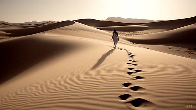 Walking in the Dunes 105