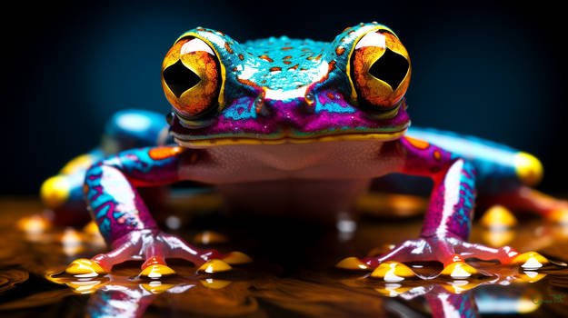 Colorful Metalic Frog 011