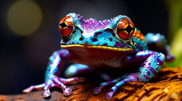 Colorful Metalic Frog 017