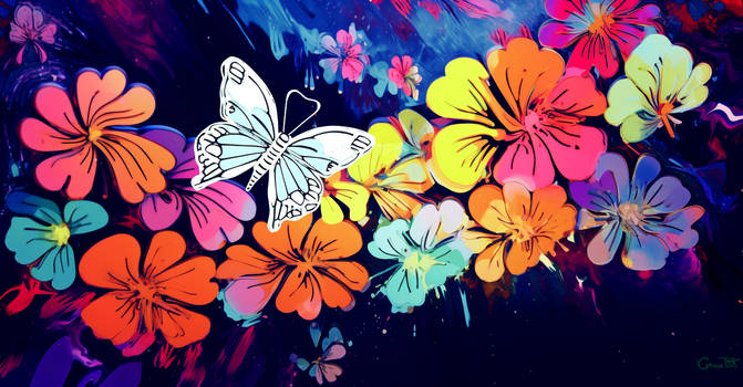 Dandy Flowers and Butterflies 009