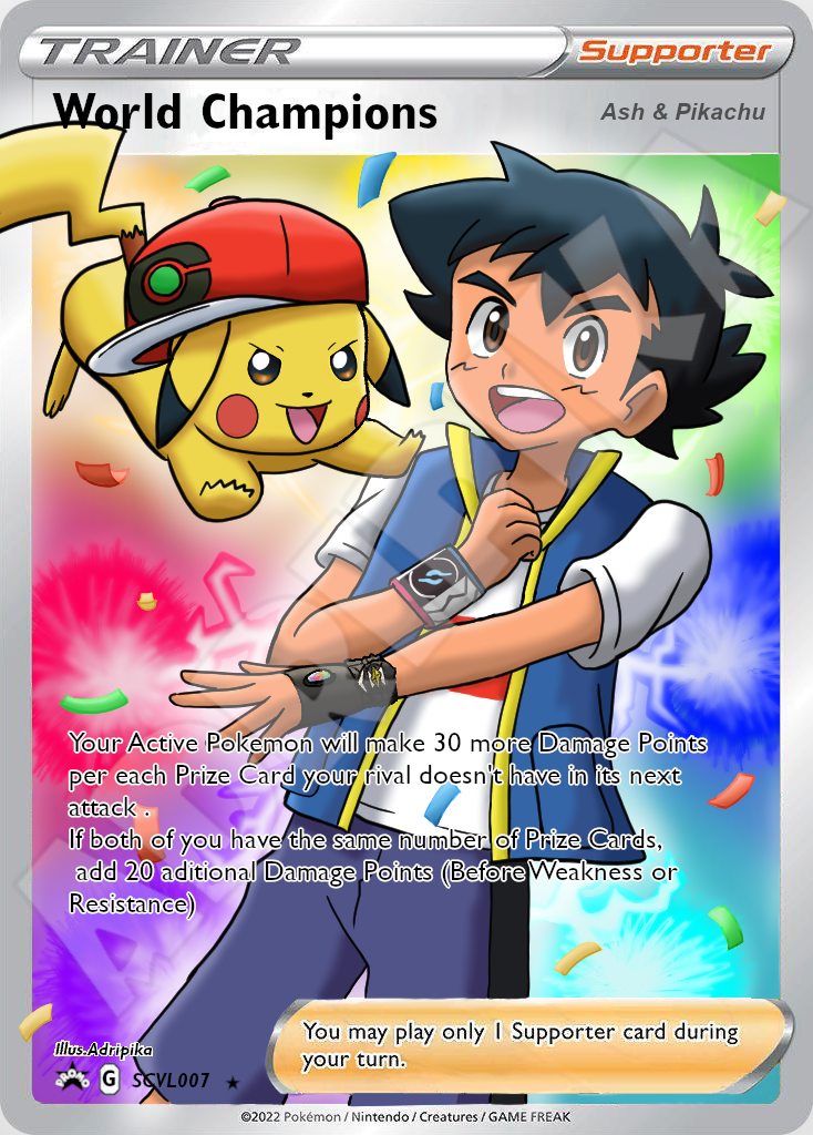 Ash and Pikachu Pokemon Card (English version) by Adripika on DeviantArt Ash and Pikachu Pokemon Card (English version) by Adripika on DeviantArt
