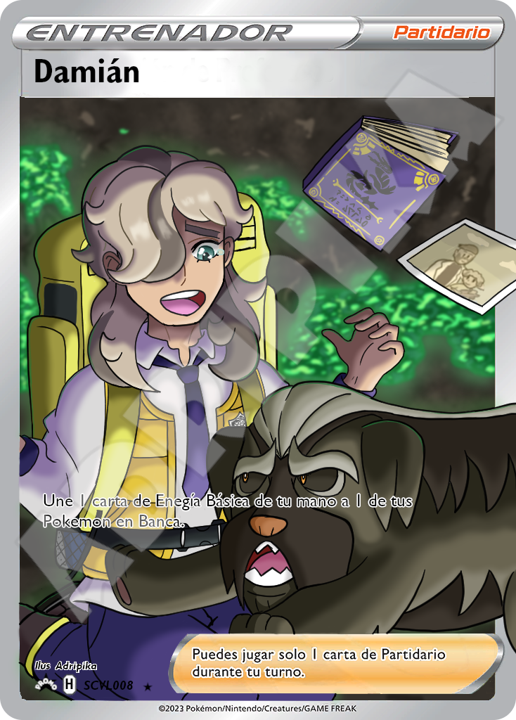 Carta Pokemon Damian (Spanish version) by Adripika on DeviantArt Carta Pokemon Damian (Spanish version) by Adripika on DeviantArt