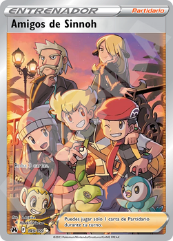 Carta Pokemon Amigos de Sinnoh