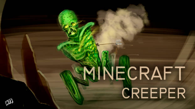 Minecraft - Creeper art 1920x1080p