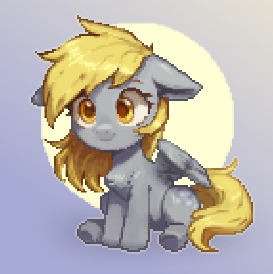 Derpy Pixel Art by AdorableBlueFox on DeviantArt