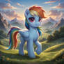 Rainbow Dash in the Valley