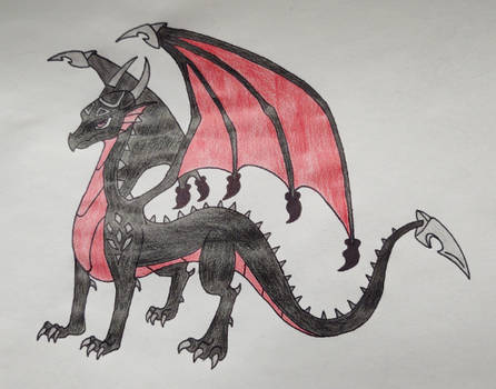 Spyro Dragon OC: Nero the Ebony Dragon