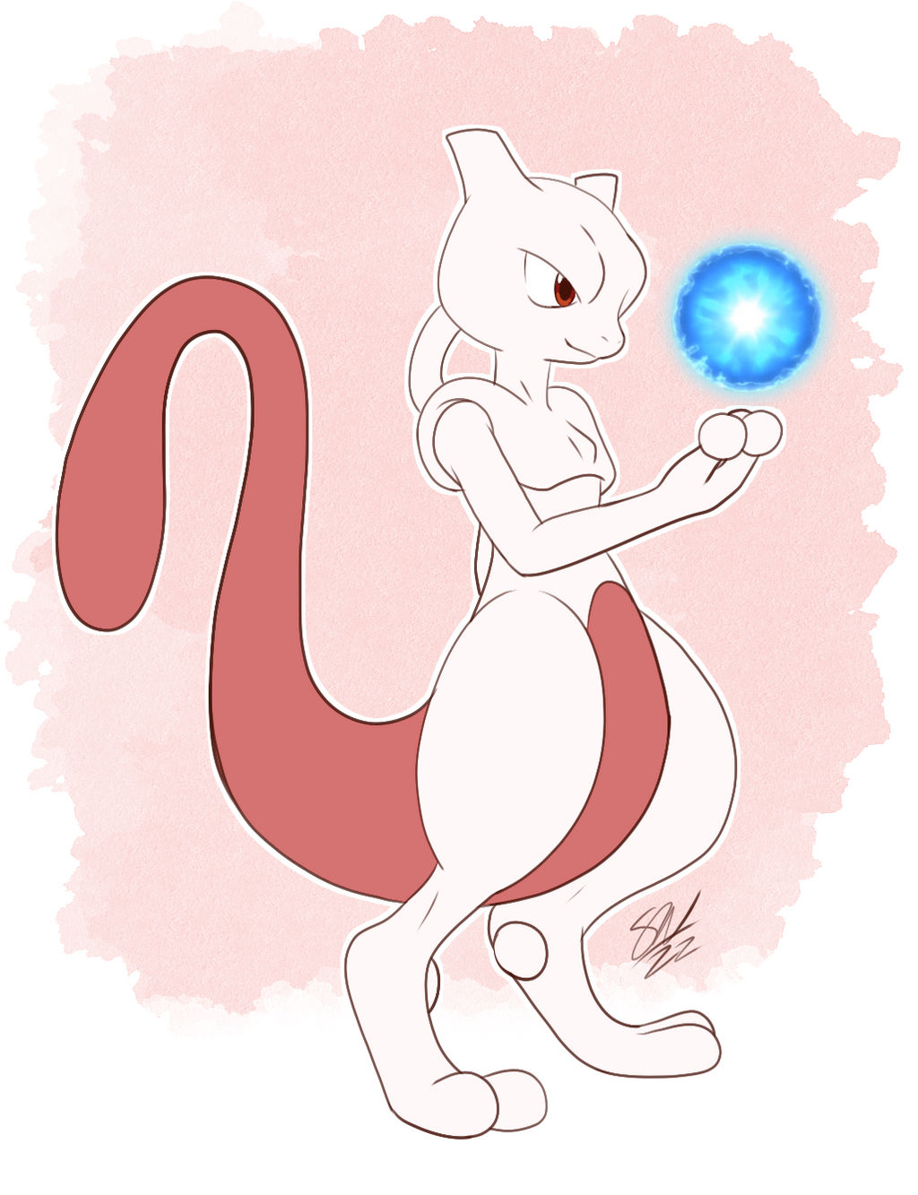 Tc 96 Mewtwo OC Commission (Drawn by TC-96) by ReximusProductionsYT on DeviantArt
