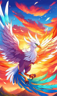 Blue Fire Phoenix