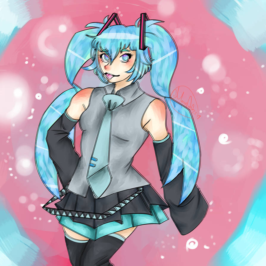 Hatsune Miku Time by hazelnutglaze on DeviantArt