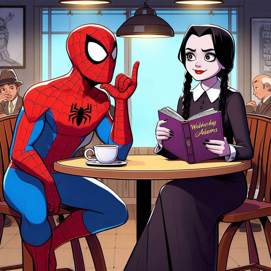 Spider Man Dating Rapper Spider-Man and Wednesday Addams Dating by SpideyWednesday on DeviantArt