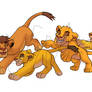 Simba's cubs - all of them