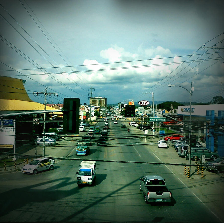 At the overpass