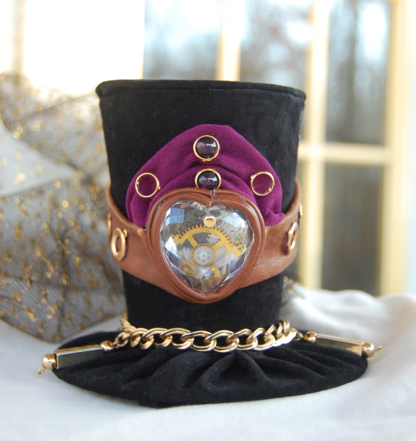 Tiny Top Hat: Steampunk Sweetheart w/Movable Veil