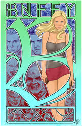 Buffy mucha print