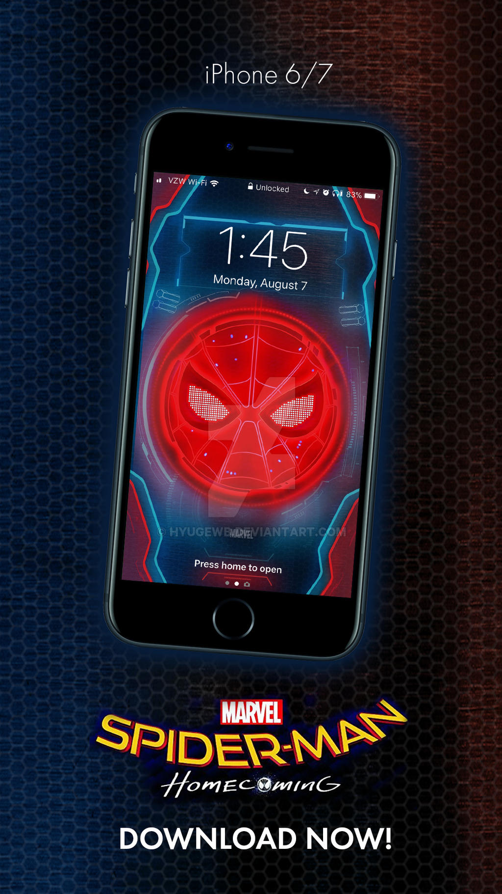 Spiderman Home Coming - iPhone 6/7 Wallpaper by hyugewb on DeviantArt