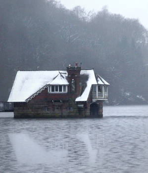 House on Frozen Lake